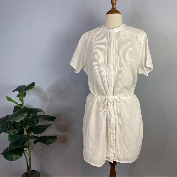athe Womens Size 42 (12) White Bogo Cotton Dress - Picture 3 of 9